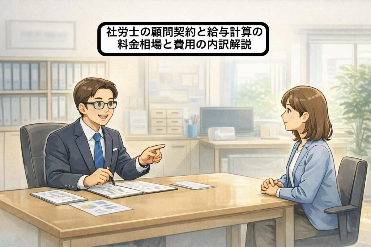 社労士の顧問契約と給与計算の料金相場と費用の内訳解説