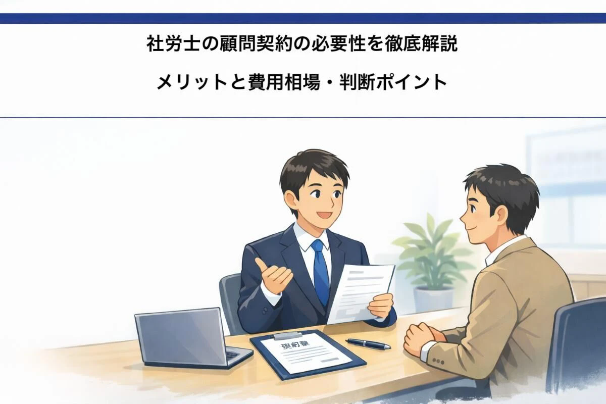 社労士の顧問契約の必要性を徹底解説｜メリットと費用相場・判断ポイント