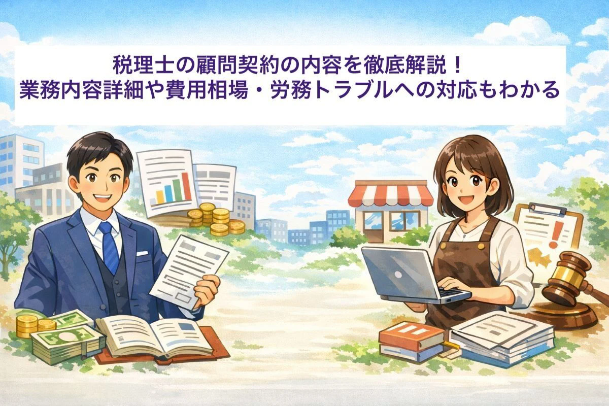 税理士の顧問契約の内容を徹底解説！業務内容詳細や費用相場・労務トラブルへの対応もわかる