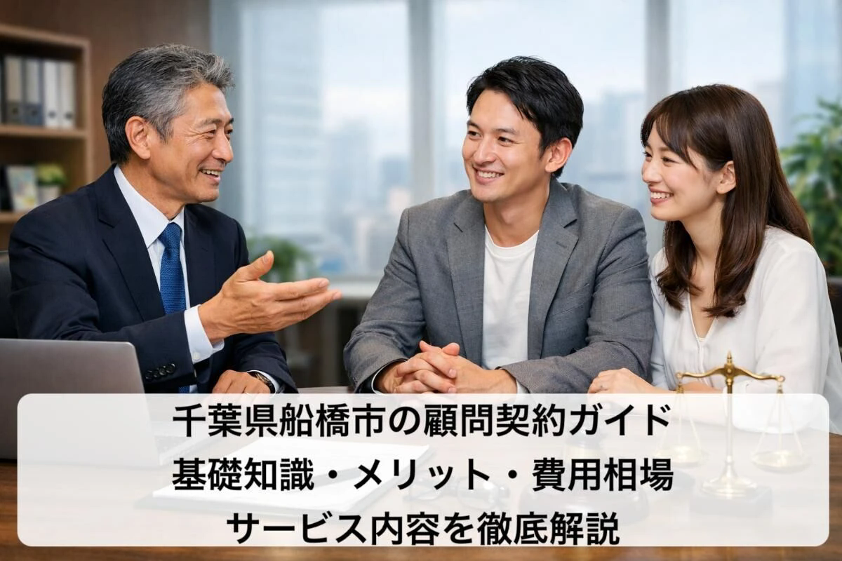千葉県船橋市の顧問契約ガイド｜基礎知識・メリット・費用相場・サービス内容を徹底解説