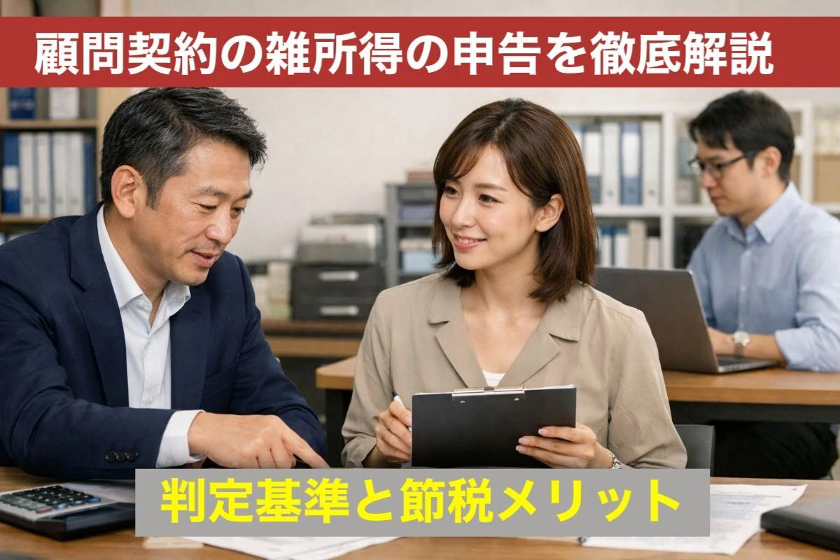 顧問契約の雑所得の申告を徹底解説｜判定基準と節税メリット