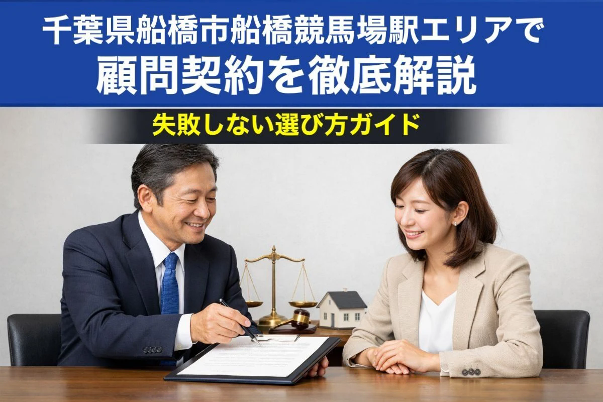 千葉県船橋市船橋競馬場駅エリアで顧問契約を徹底解説｜失敗しない選び方ガイド