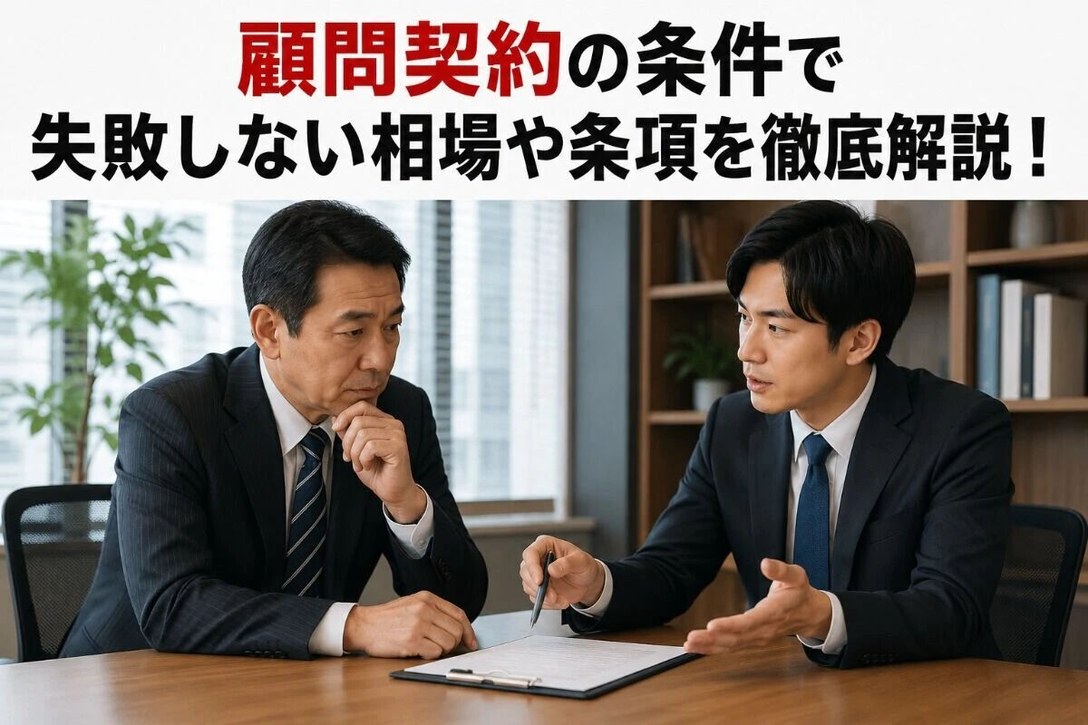 顧問契約の条件で失敗しない相場や条項を徹底解説！