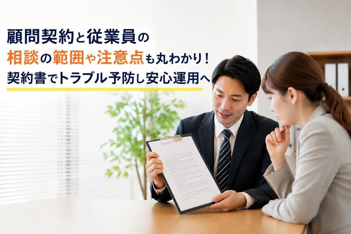顧問契約と従業員の相談の範囲や注意点も丸わかり！契約書でトラブル予防し安心運用へ