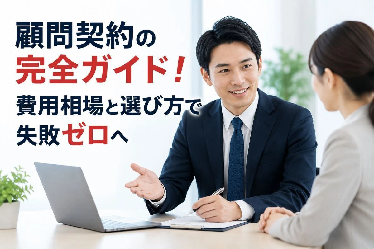 顧問契約の完全ガイド！費用相場と選び方で失敗ゼロへ